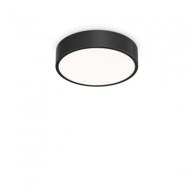 Plafonnier Salle de Bain RAY 13W LED Noir IDEAL LUX 327563