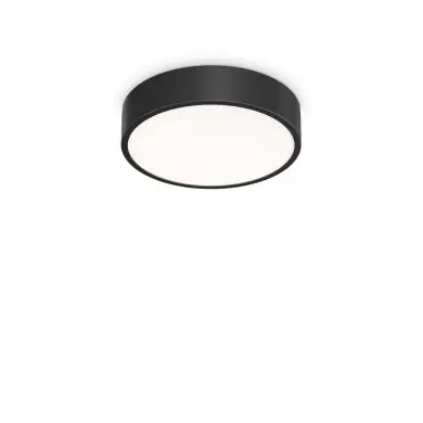 Plafonnier Salle de Bain RAY 13W LED Noir IDEAL LUX 327563