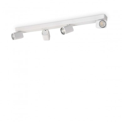 Plafonnier RUDY 4x35W Max GU10 Blanc IDEAL LUX 294827