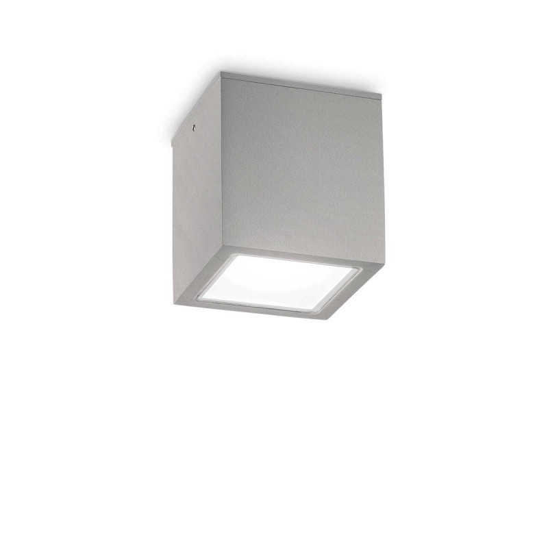 Plafonnier Extérieur TECHO 1x20W GU10 Max H160 Gris IDEAL LUX 326887