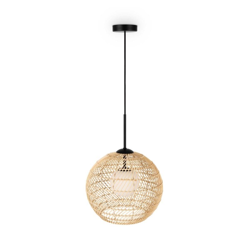 Suspension Cane 1x28W G9 D30 Noir Blanc Rotin MAYTONI MOD204PL-01BG1