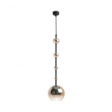 Suspension Ros 1x28W GU10 Noir Ambre MAYTONI MOD227PL-01B1