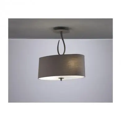 Plafonnier LUA Gris 2x20W MANTRA 3690