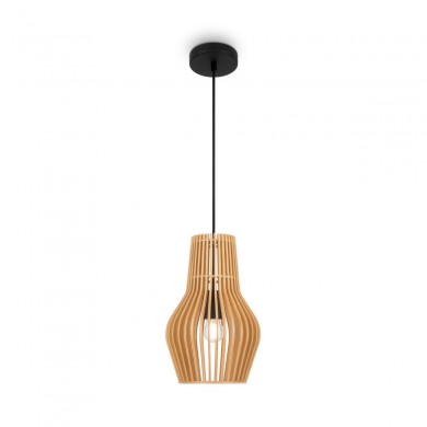 Suspension Roots 1x40W E27 D20 Noir Beige H43 MAYTONI MOD191PL-01W