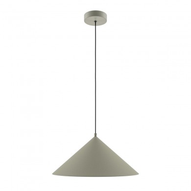 Suspension Basic colors 1x40W E27 Gris chaud Triangle MAYTONI MOD167PL-01BG