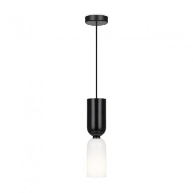 Suspension Memory 1x40W E14 Noir Noir et Blanc MAYTONI MOD177PL-01B