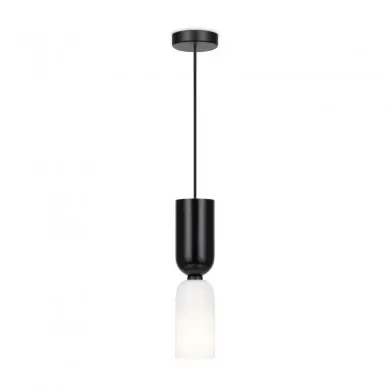 Suspension Memory 1x40W E14 Noir Noir et Blanc MAYTONI MOD177PL-01B