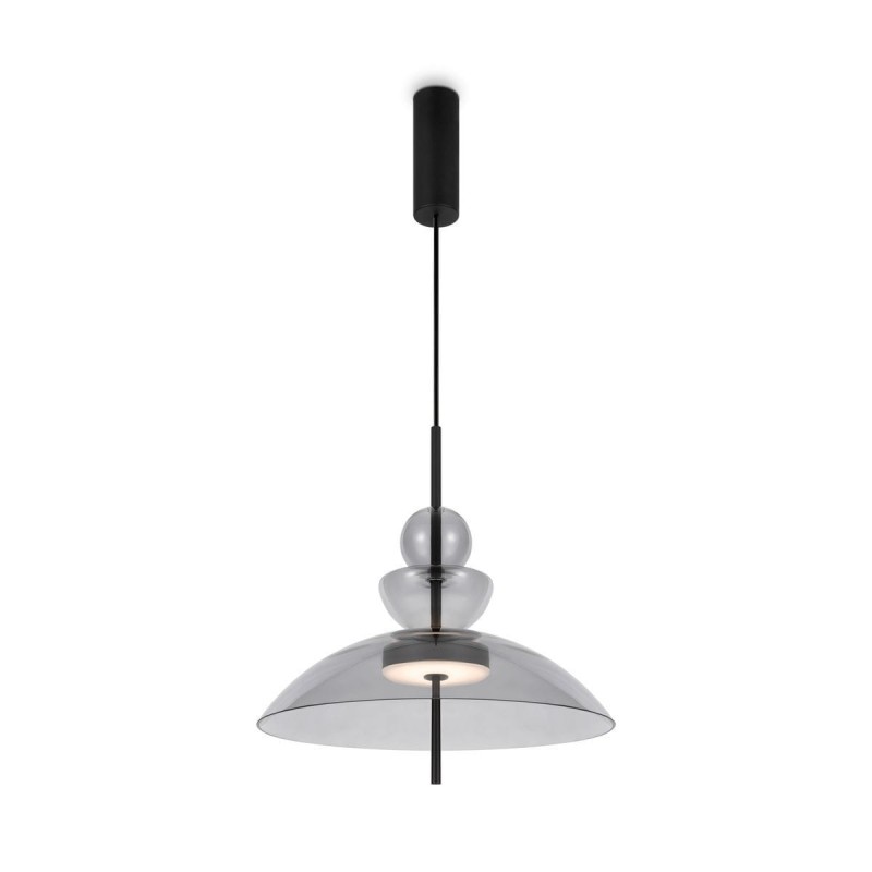 Suspension Bangkok 12W LED D40 Noir Gris MAYTONI MOD185PL-L11B3K3