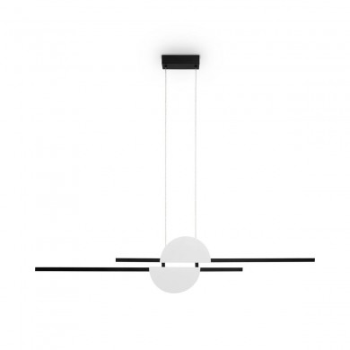 Suspension Skyline 26W LED Noir Blanc MAYTONI MOD179PL-L26W4K