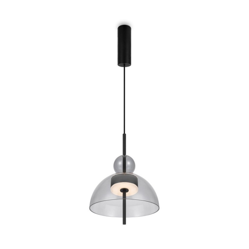 Suspension Bangkok 12W LED D25 Noir Gris Boule MAYTONI MOD185PL-L11B3K1