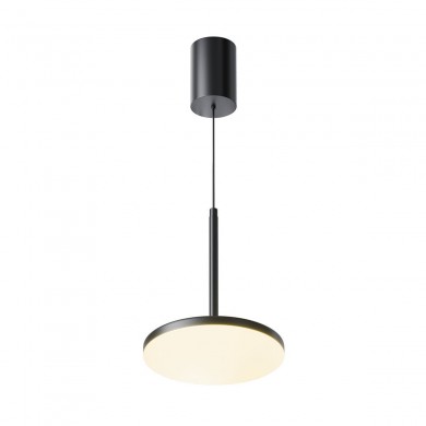 Suspension Plato 12W LED Noir MAYTONI P076PL-L12W3K-B