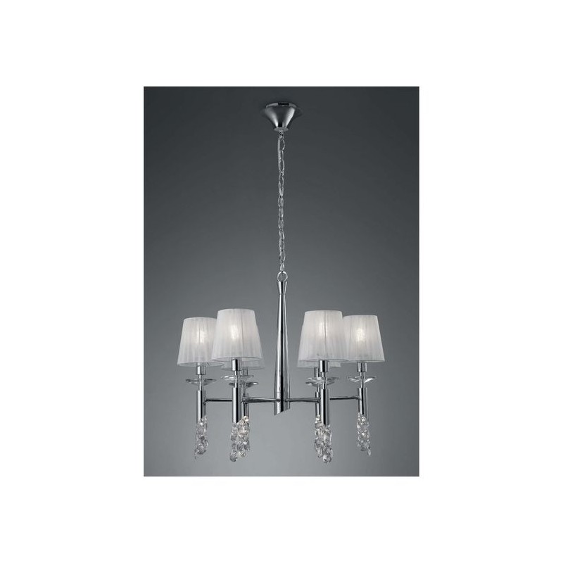 Suspension TIFFANY Chromé  E14 6x20W 60-160cm MANTRA 3851