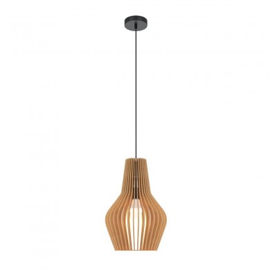 Suspension Roots 1x40W E27 D30 Noir Beige H57 MAYTONI MOD191PL-01W1