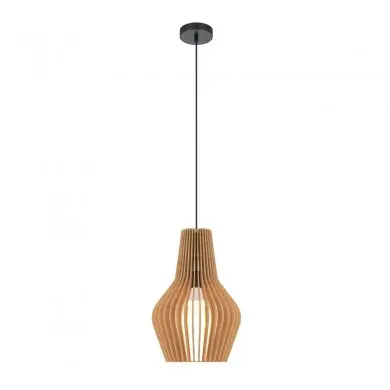 Suspension Roots 1x40W E27 D30 Noir Beige H57 MAYTONI MOD191PL-01W1