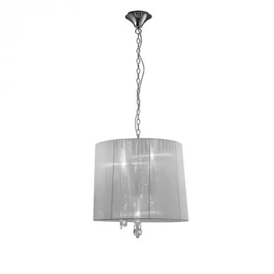 Suspension TIFFANY Chromé  E14 3x20W 56-156cm MANTRA 3860