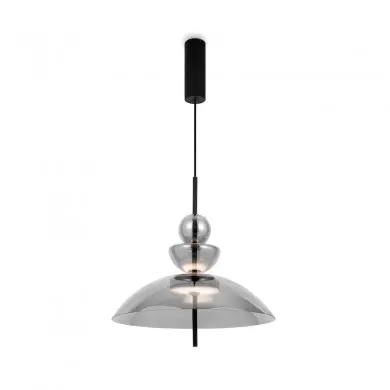 Suspension Bangkok 12W LED D40 Noir Fumé MAYTONI MOD185PL-L6B3K6