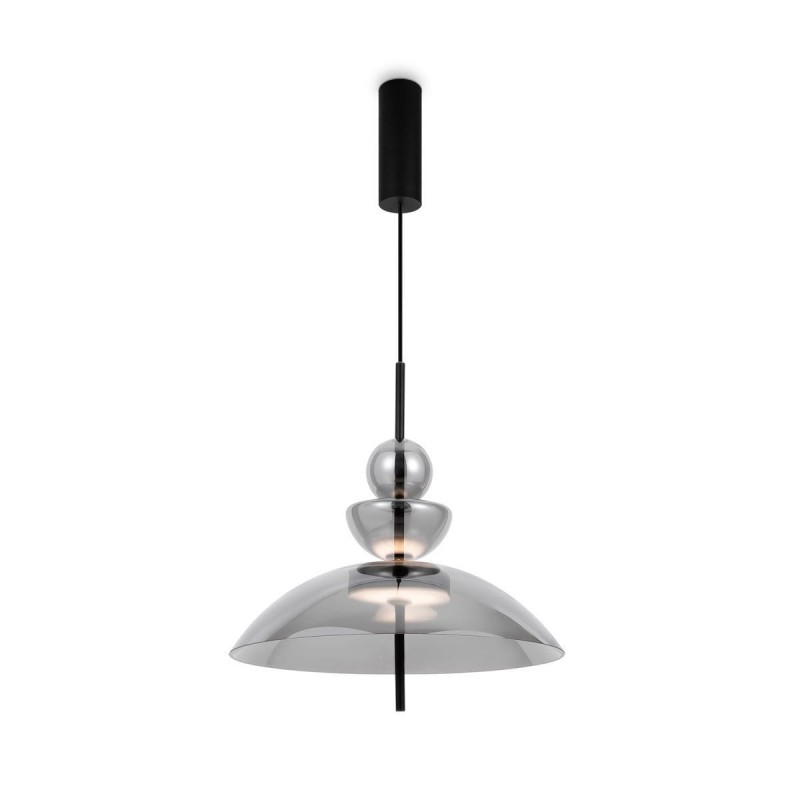 Suspension Bangkok 12W LED D40 Noir Fumé MAYTONI MOD185PL-L6B3K6