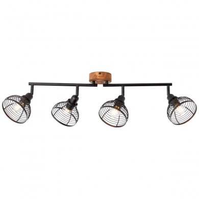 Plafonnier AVIA 4x40W E14 Noir-bois BRILLIANT 47731_76