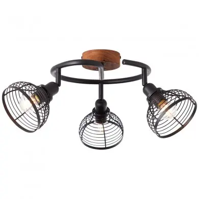 Plafonnier AVIA 3x40W E14 Noir-bois BRILLIANT 47733_76