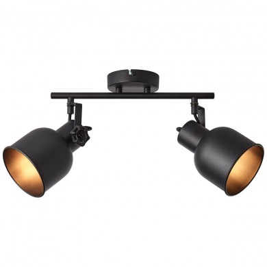 Plafonnier ROLET 2x18W E14 Noir sablé BRILLIANT 49613_76