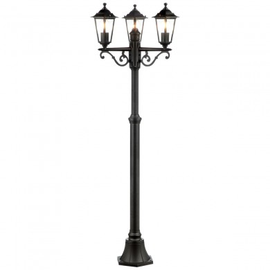 Lampadaire Extérieur CARLEEN 3x60W E27 Noir BRILLIANT 90990A06