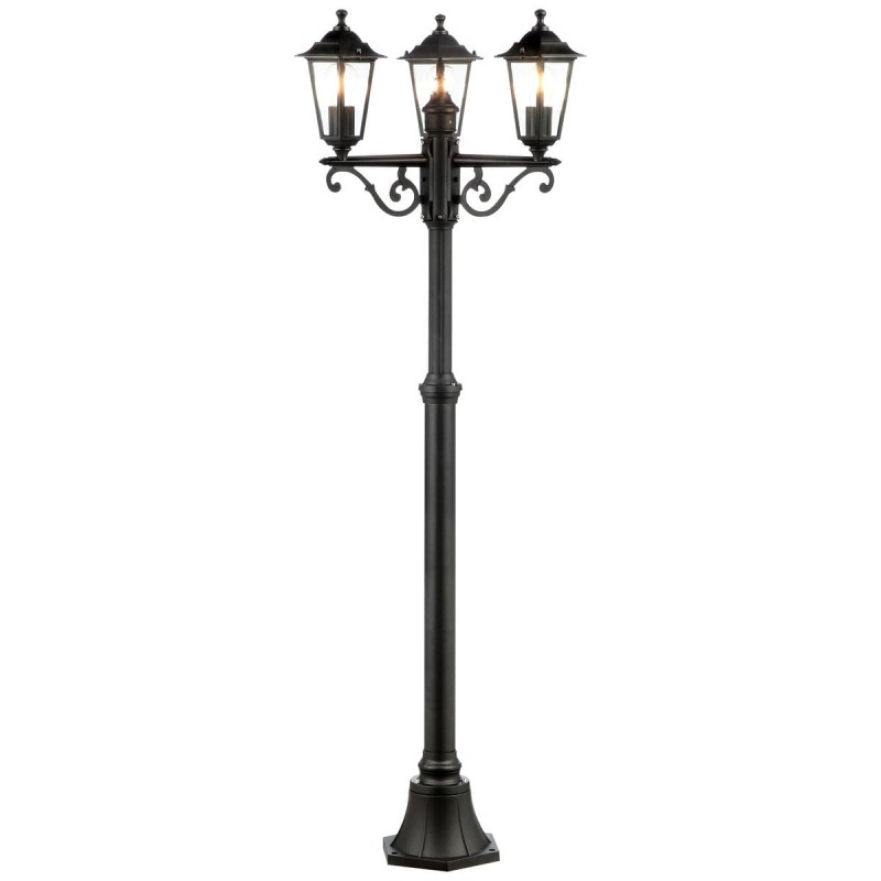 Lampadaire Extérieur CARLEEN 3x60W E27 Noir BRILLIANT 90990A06