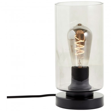 Lampe MESMER 1x28W E27 Noir dépoli-verre fumé BRILLIANT 92751_06