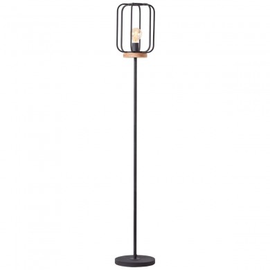 Lampadaire TOSH 1x52W E27 Bois patiné-noir mat BRILLIANT 93145_66