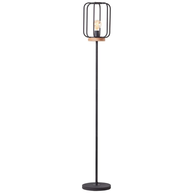 Lampadaire TOSH 1x52W E27 Bois patiné-noir mat BRILLIANT 93145_66