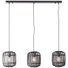 Suspension WOODROW 3x60W E27 Bois foncé-noir BRILLIANT 93778_76