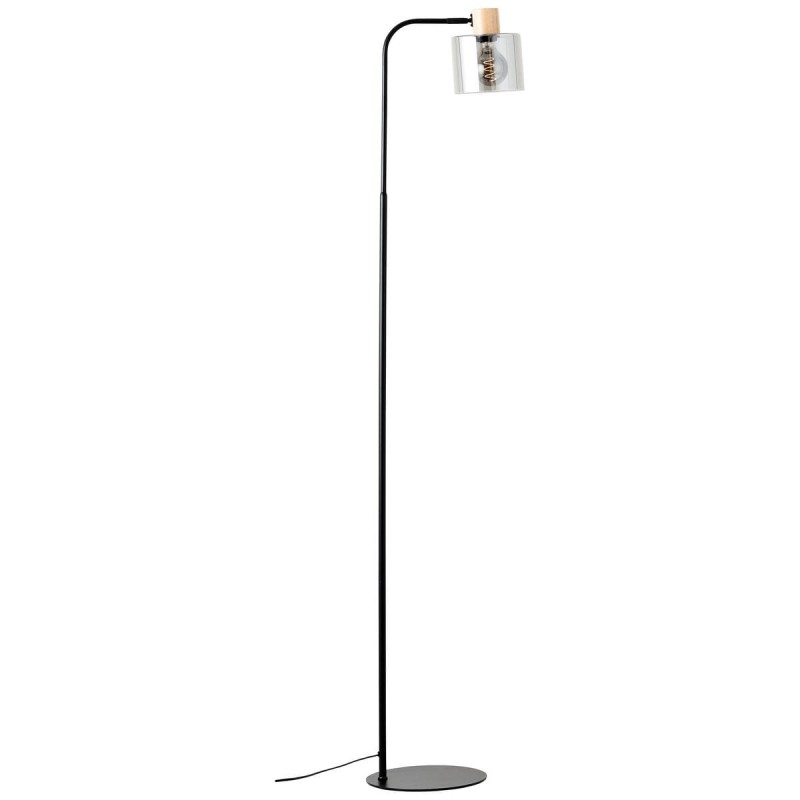 Lampadaire WEALD 1x40W E27 Noir-fumé-bois BRILLIANT 94708_93