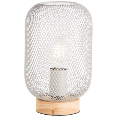 Lampe GIADA 1x40W E27 Gris clair-bois BRILLIANT 99108_40