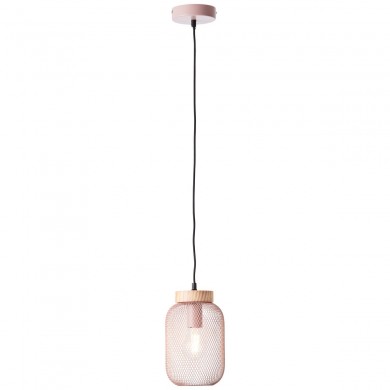 Suspension GIADA 1x40W E27 Rose clair-bois H1120 BRILLIANT 99109_04