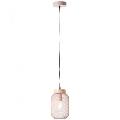 Suspension GIADA 1x40W E27 Rose clair-bois H1120 BRILLIANT 99109_04