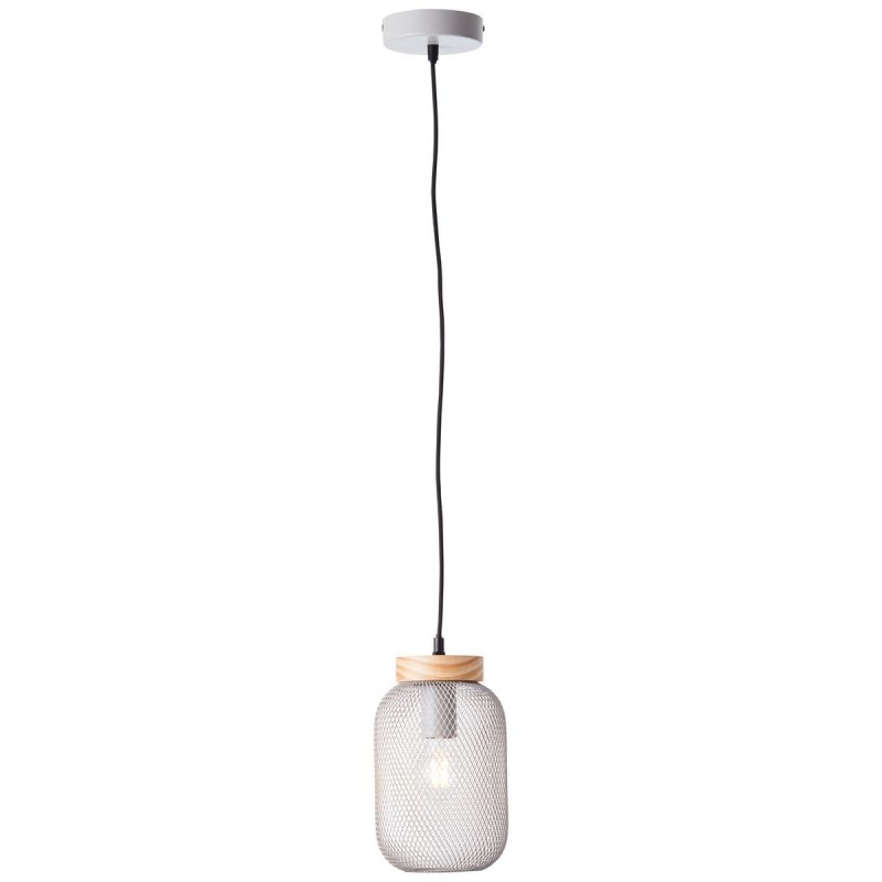 Suspension GIADA 1x40W E27 Gris clair-bois H1120 BRILLIANT 99109_40