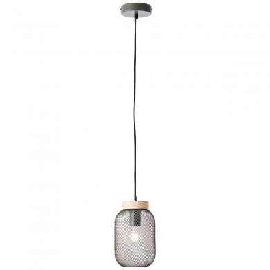 Suspension GIADA 1x40W E27 Vert olive-bois H1120 BRILLIANT 99109_74