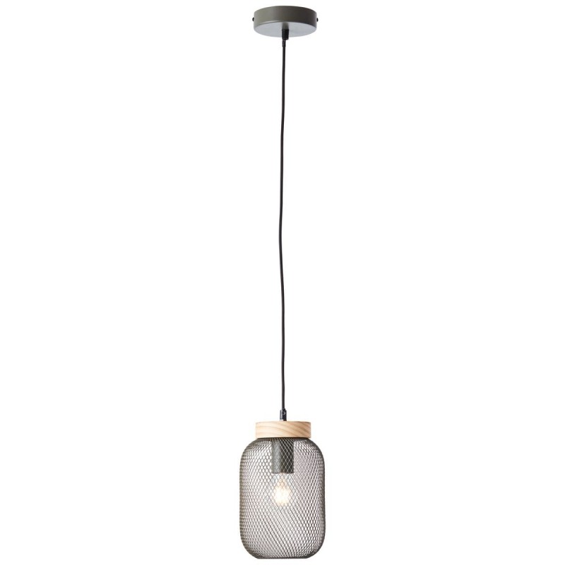 Suspension GIADA 1x40W E27 Vert olive-bois H1120 BRILLIANT 99109_74