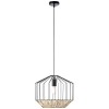 Suspension TEMPLO 1x40W E27 Noir-naturel BRILLIANT 99193_76