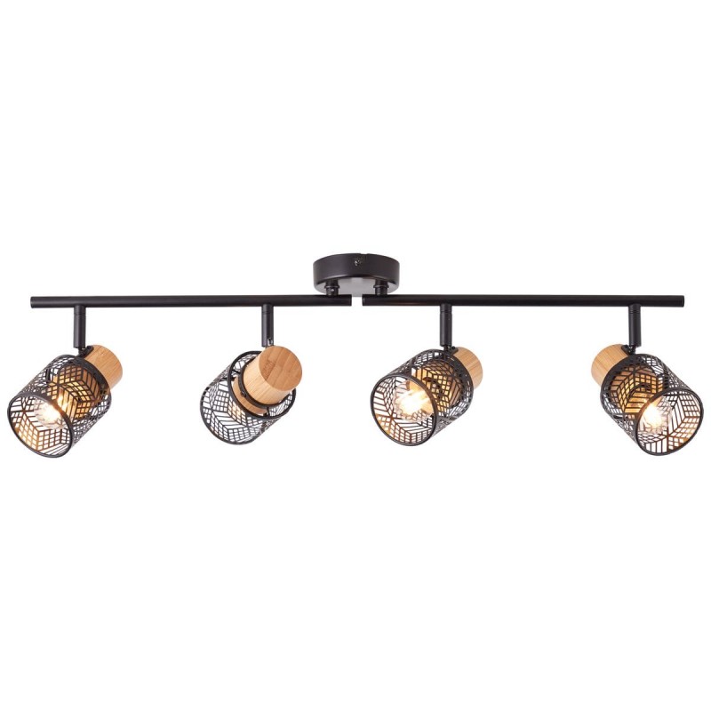 Plafonnier SANTY 4x42W E14 Noir-naturel BRILLIANT 99398_76