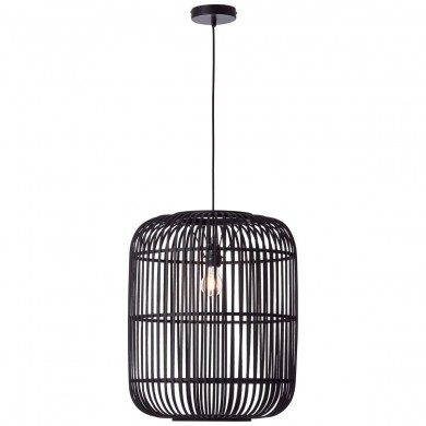 Suspension WOODROW XL 1x60W E27 Bois foncé-noir BRILLIANT 99404_76