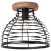 Plafonnier AVIA 1x52W E27 Noir-bois BRILLIANT 99563_76