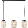 Suspension TANAH 3x52W E27 Noir-naturel BRILLIANT 99565_76