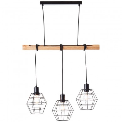 Suspension OTTAWA 3x40W E27 Bois clair-noir BRILLIANT 99606_76