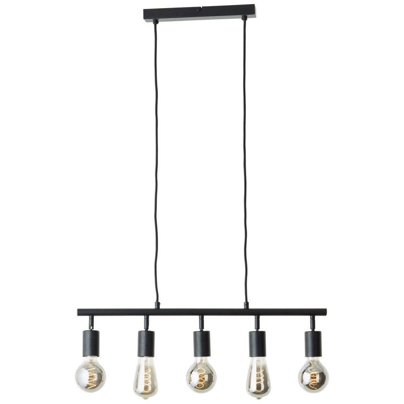 Suspension TIFFANY 5x28W E27 Noir dépoli BRILLIANT 99684_06