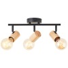 Plafonnier KERRY 3x40W E27 Noir-naturel BRILLIANT 99715_76