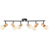 Plafonnier KERRY 6x40W E27 Noir-naturel BRILLIANT 99716_76