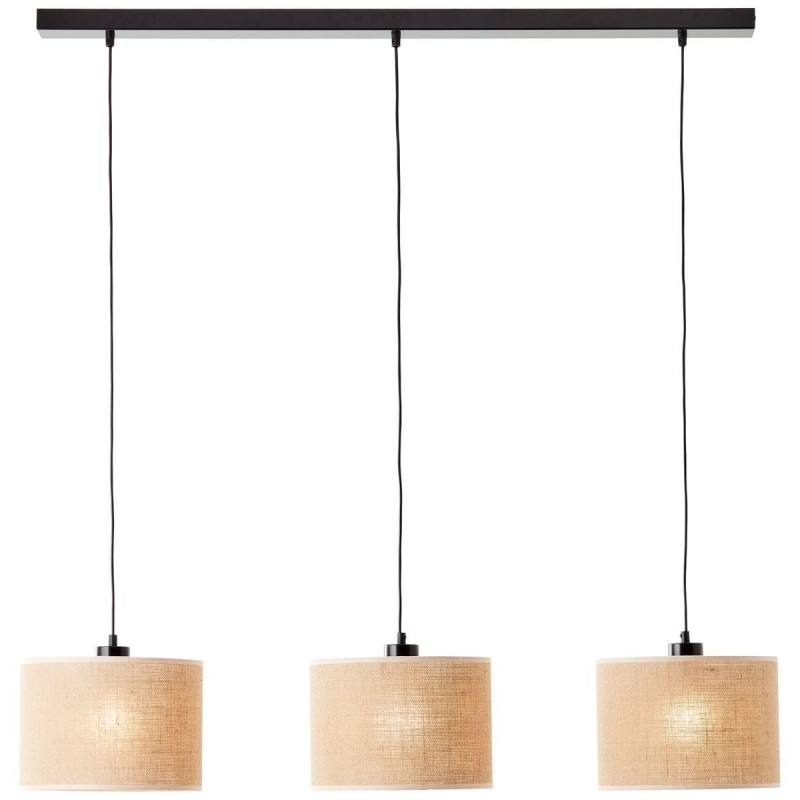 Suspension ANIELA 3x40W E27 Noir-naturel BRILLIANT 99823_76