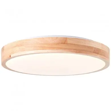 Plafonnier SLIMLINE 24W LED Bois clair-blanc BRILLIANT G80569A75