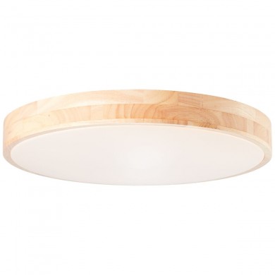 Plafonnier SLIMLINE 36W LED Bois clair-blanc BRILLIANT G80570A75