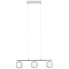 Suspension RAFA 18W LED Chrome-verre fumé H1310 BRILLIANT G99259_93